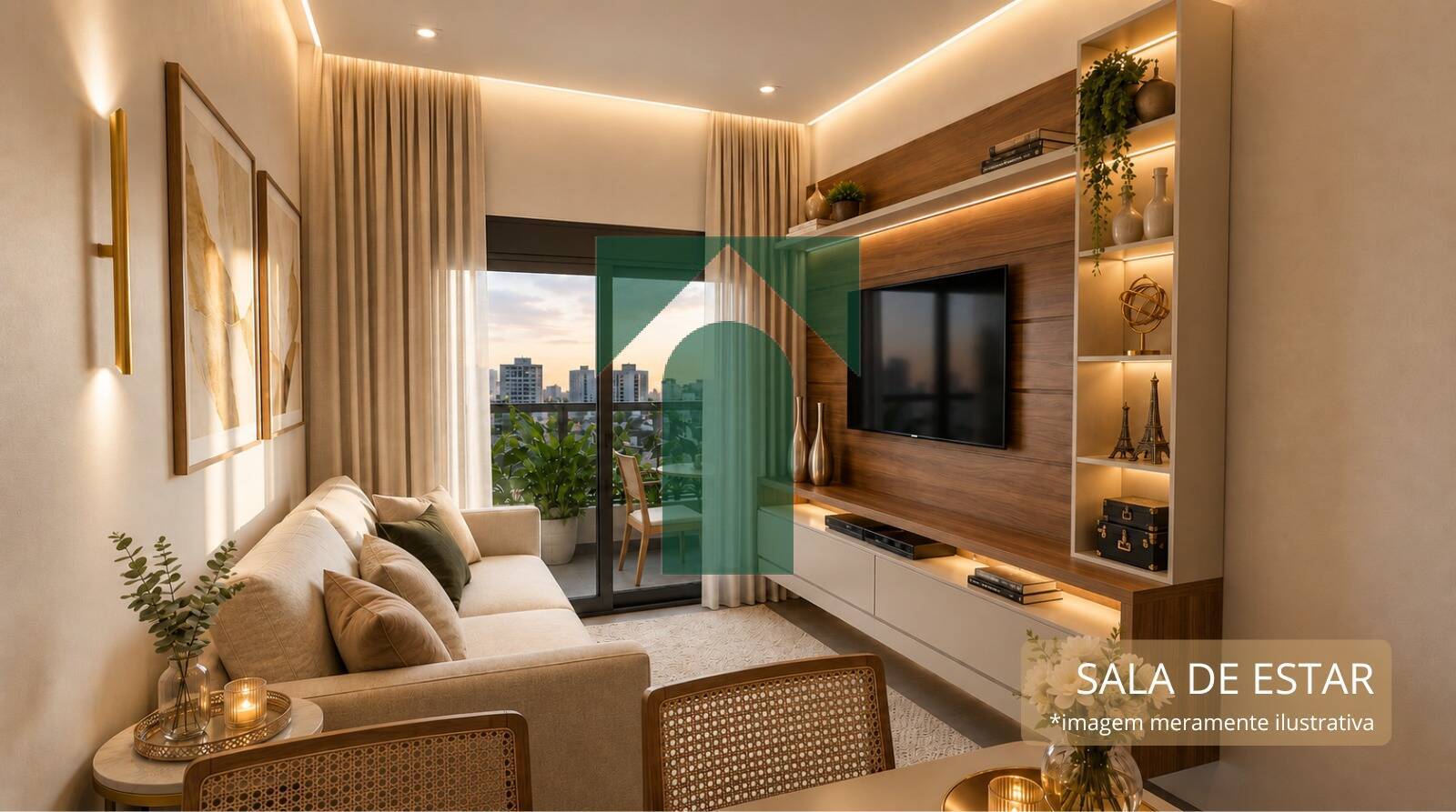Apartamento, 2 quartos, 52 m² - Foto 1