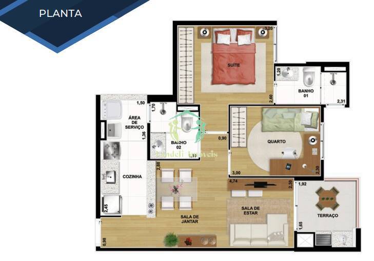 Apartamento, 2 quartos, 55 m² - Foto 13