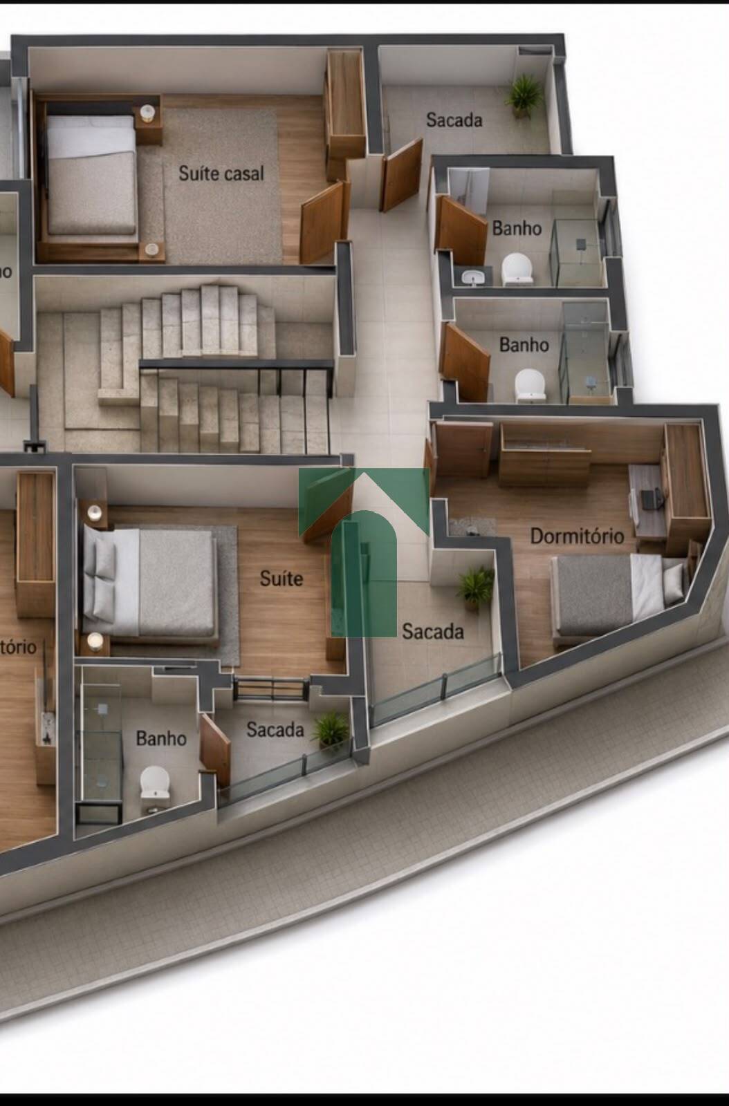 Sobrado, 3 quartos, 121 m² - Foto 2